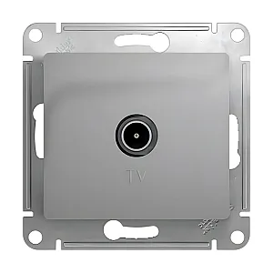 Розетка ТВ Schneider Electric Glossa GSL000391 одиночная 1DB алюминий