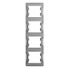 Рамка Schneider Electric Glossa GSL000308 4 поста вертикальная алюминий