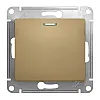 Выключатель Schneider Electric Glossa GSL000413 1 клавиша с подсветкой титан