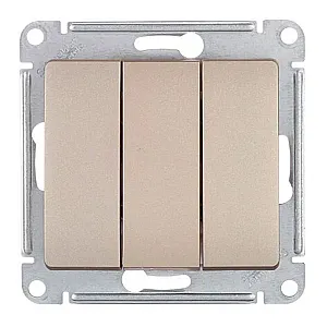 Выключатель Schneider Electric Glossa GSL000431 3 клавиши титан