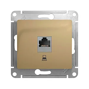 Розетка компьютерная Schneider Electric Glossa GSL000481K RJ45 титан