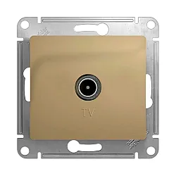Розетка TV Schneider Electric Glossa GSL000491 1 гнездо титан