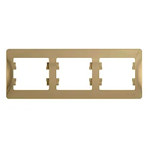 Рамка Schneider Electric Glossa GSL000403 3 поста горизонтальная титан