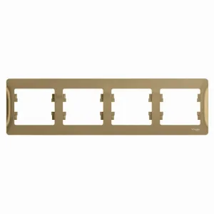 Рамка Schneider Electric Glossa GSL000404 4 поста горизонтальная титан