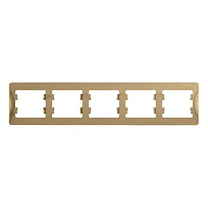 Рамка Schneider Electric Glossa GSL000405 5 постов горизонтальная титан