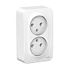 Розетка Schneider Electric Blanca BLNRA000211 2-местная без заземления без шторки белая