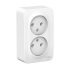 Розетка Schneider Electric Blanca BLNRA000211 2-местная без заземления без шторки белая