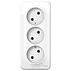 Розетка Schneider Electric Blanca BLNRA000311 3-местная без заземления без шторки белая