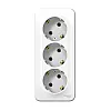 Розетка Schneider Electric Blanca BLNRA010311 3-местная с заземлением без шторки белая
