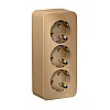 Розетка Schneider Electric Blanca BLNRA010314 3-местная с заземлением без шторки титан