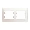 Рамка Schneider Electric Glossa GSL000602 2 поста горизонтальная перламутр