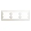 Рамка Schneider Electric Glossa GSL000603 3 поста горизонтальная перламутр