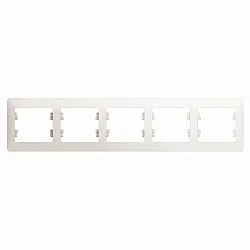 Рамка Schneider Electric Glossa GSL000605 5 постов горизонтальная перламутр