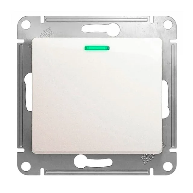 Выключатель Schneider Electric Glossa GSL000613 1 клавиша с подсветкой перламутр