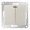 Выключатель Schneider Electric Glossa GSL000653 2 клавиши с подсветкой перламутр