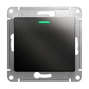 Выключатель Schneider Electric Glossa GSL000713 1 клавиша с подсветкой антрацит