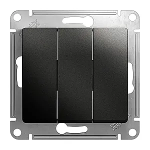 Выключатель Schneider Electric Glossa GSL000731 3 клавиши антрацит