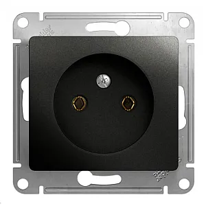 Розетка Schneider Electric Glossa GSL000741 без заземления антрацит