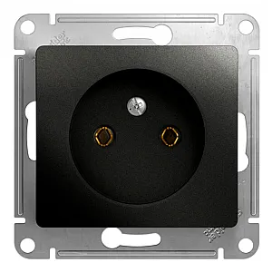 Розетка Schneider Electric Glossa GSL000741 без заземления антрацит