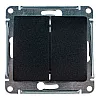 Выключатель Schneider Electric Glossa 2 клавиши антрацит