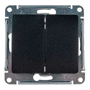 Выключатель Schneider Electric Glossa 2 клавиши антрацит