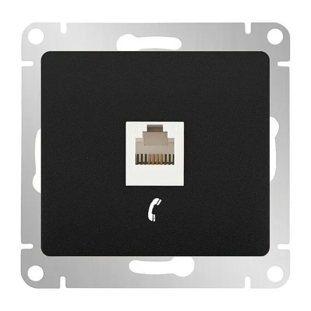 Розетка телефонная Schneider Electric Glossa GSL000781T антрацит