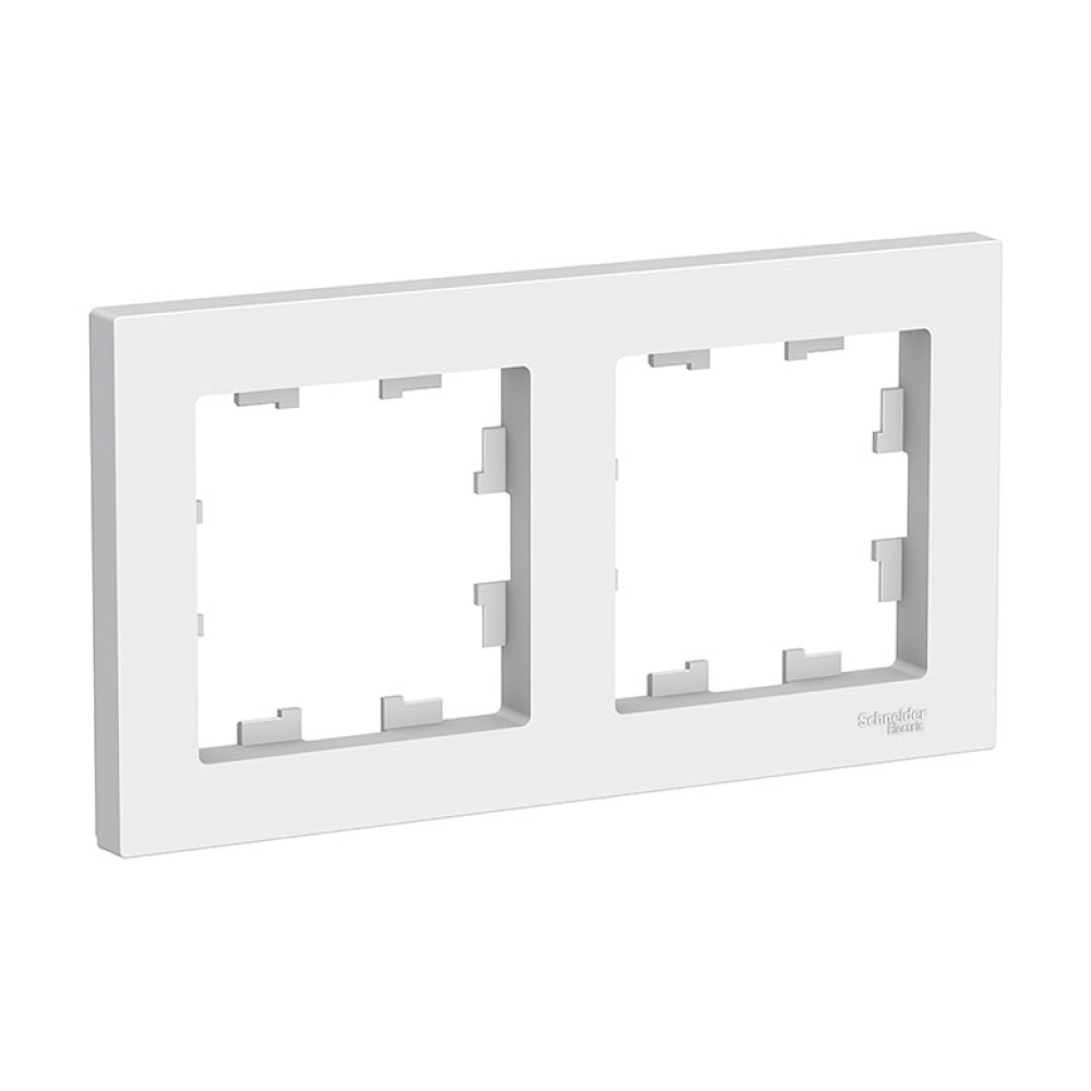 Рамка Schneider Electric AtlasDesign ATN000102 2 поста белая Рамка Schneider Electric AtlasDesign ATN000102 2 поста белая