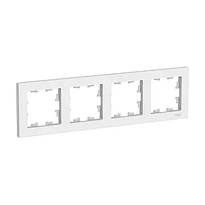 Рамка Schneider Electric AtlasDesign ATN000104 4-поста белая