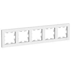 Рамка Schneider Electric AtlasDesign ATN000105 5 постов белая