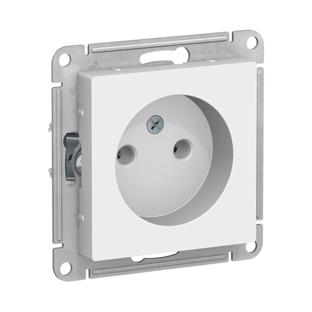 Розетка Schneider Electric AtlasDesign ATN000141 без заземления без шторки белая Розетка Schneider Electric AtlasDesign ATN000141 без заземления без шторки белая
