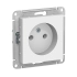 Розетка Schneider Electric AtlasDesign ATN000141 без заземления без шторки белая