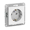Розетка Schneider Electric AtlasDesign ATN000143 с заземлением без шторки белая
