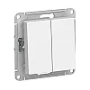 Выключатель Schneider Electric AtlasDesign ATN000151 2-клавиши белый