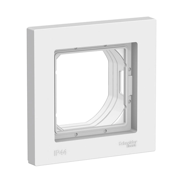 Рамка Schneider Electric AtlasDesign Aqua ATN440101 IP44 1-постовая белая Рамка Schneider Electric AtlasDesign Aqua ATN440101 IP44 1-постовая белая