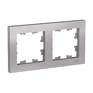 Рамка Schneider Electric AtlasDesign ATN000302 2 поста алюминий