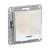 Выключатель Schneider Electric AtlasDesign ATN000413 с подсветкой жемчуг