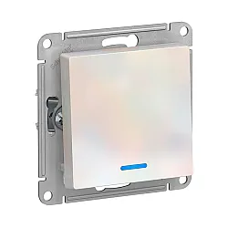 Выключатель Schneider Electric AtlasDesign ATN000413 с подсветкой жемчуг