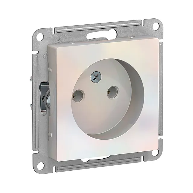 Розетка Schneider Electric AtlasDesign ATN000441 без заземления без шторки жемчуг