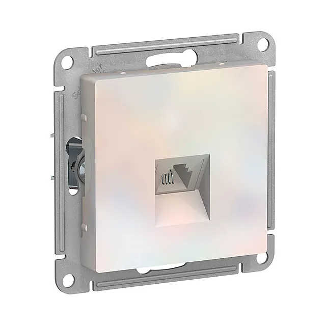 Розетка телефонная Schneider Electric AtlasDesign ATN000481 RJ11 жемчуг