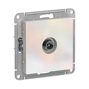 Розетка TV Schneider Electric AtlasDesign ATN000491 одиночная 1dB жемчуг
