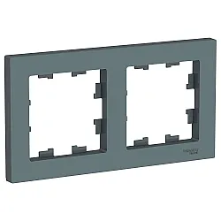 Рамка Schneider Electric AtlasDesign ATN000702 2 поста грифель
