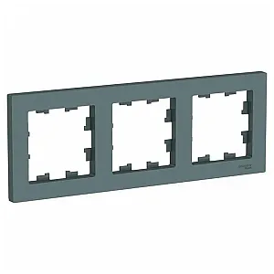 Рамка Schneider Electric AtlasDesign ATN000703 3 поста грифель