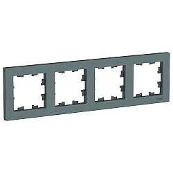 Рамка Schneider Electric AtlasDesign ATN000704 4 поста грифель