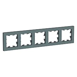 Рамка Schneider Electric AtlasDesign ATN000705 5 постов грифель