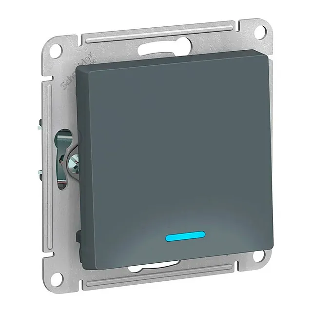 Выключатель Schneider Electric AtlasDesign ATN000713 1 клавиша с подсветкой грифель