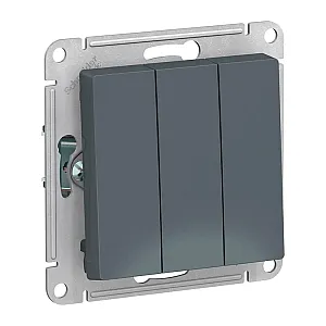 Выключатель Schneider Electric AtlasDesign ATN000731 3 клавиши грифель
