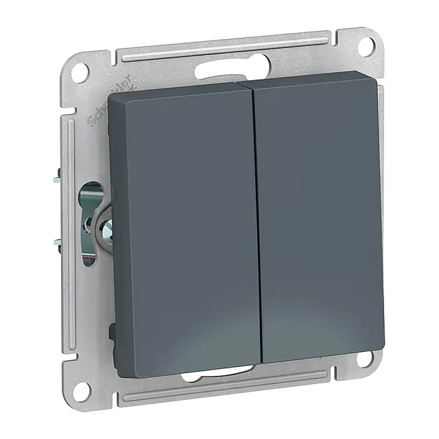 Выключатель Schneider Electric AtlasDesign ATN000751 2 клавиши грифель