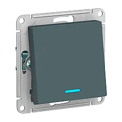 Выключатель проходной Systeme Electric AtlasDesign ATN000763 1 клавиша с подсветкой грифель