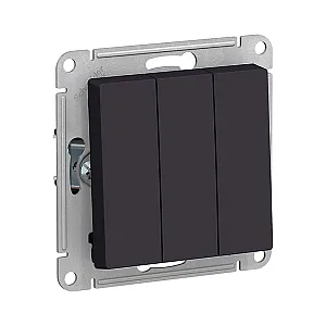 Выключатель Schneider Electric AtlasDesign ATN001031 3 клавиши карбон