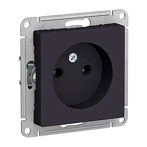 Розетка Schneider Electric AtlasDesign ATN001041 без заземления карбон